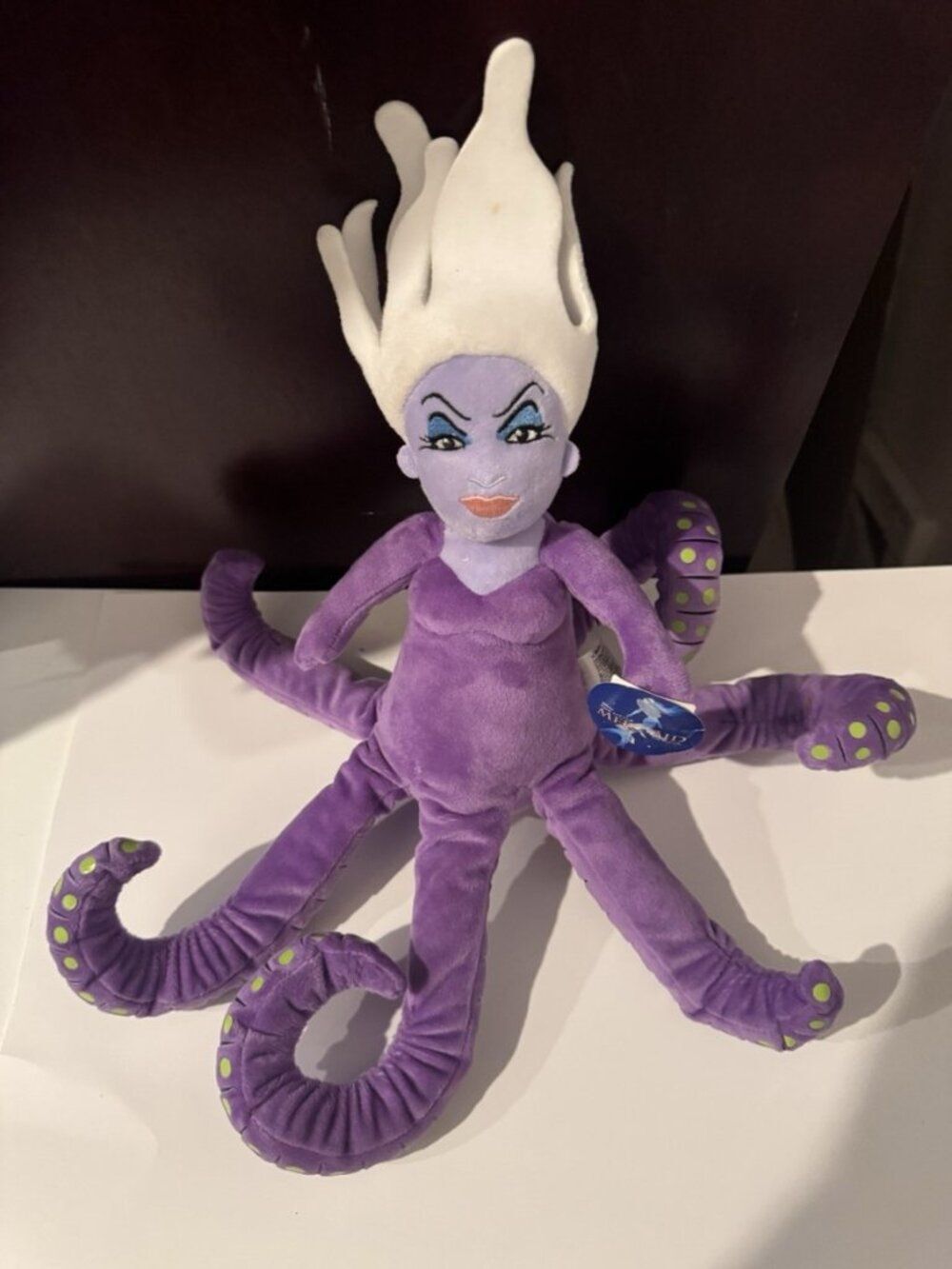 Disney Morgana Octopus Plush Doll 16” NWT The Little Mermaid II Ursula’s Sister
